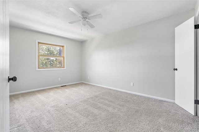 1740 S Ammons St Unit C, Lakewood, CO 80232 - carpeted empty room featuring ceiling fan and baseboards