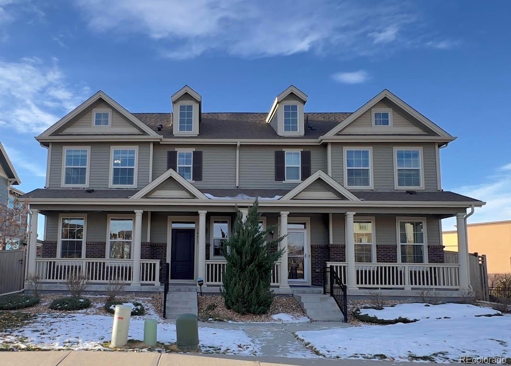 craftsman-style home featuring a porch