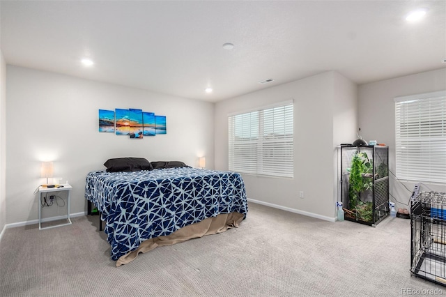 bedroom featuring carpet floors