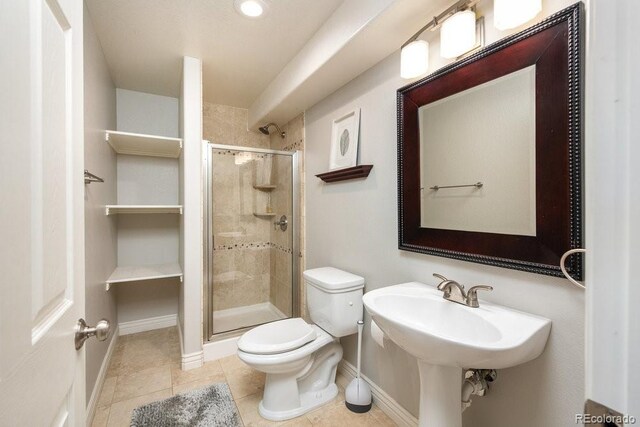 2214 E 101st Ave, Thornton, CO 80229 - full bath with a stall shower and tile patterned flooring