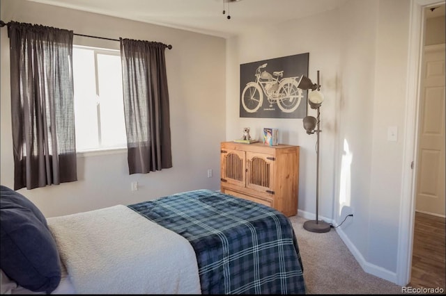 bedroom featuring carpet flooring