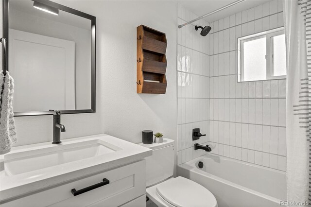 3545 Moorhead Ave, Boulder, CO 80305 - bathroom with shower / tub combo, toilet, and vanity