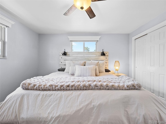 4779 S Owens Way, Littleton, CO 80127 - bedroom featuring a closet and ceiling fan