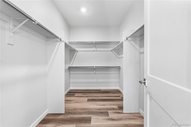 8858 Moonshimmer Trl, Littleton, CO 80125 - spacious closet with wood finished floors