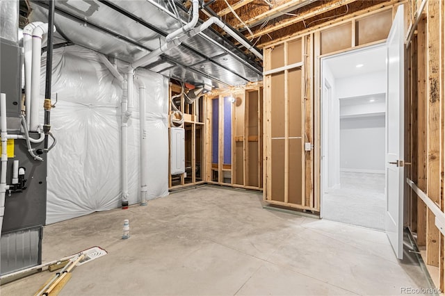 8858 Moonshimmer Trl, Littleton, CO 80125 - unfinished below grade area with heating unit