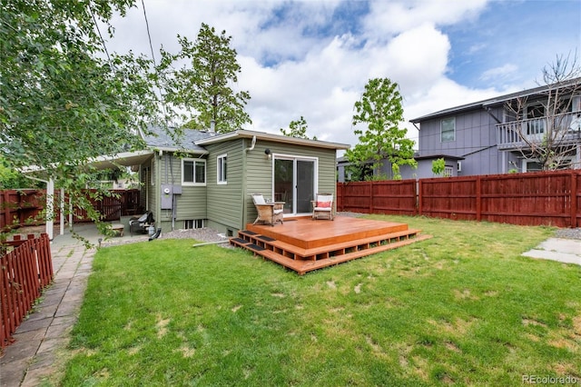 4520 S Delaware St, Englewood, CO 80110 - rear view of house featuring a wooden deck