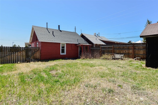 140 Eighth St, Fairplay, CO 80440 - rear view of property with fence and roof with shingles