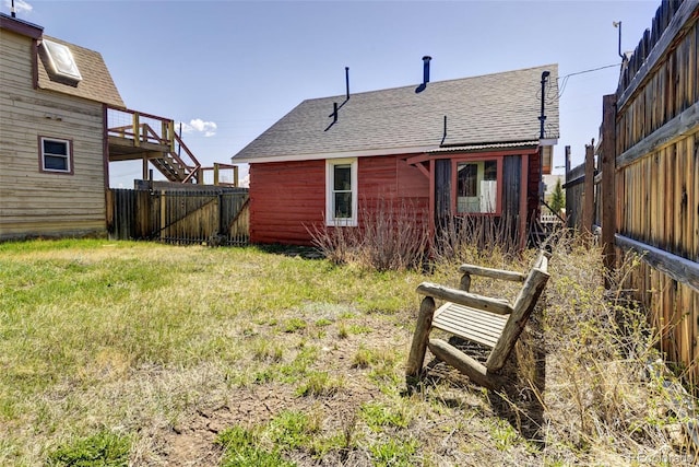 140 Eighth St, Fairplay, CO 80440 - rear view of house with a shingled roof