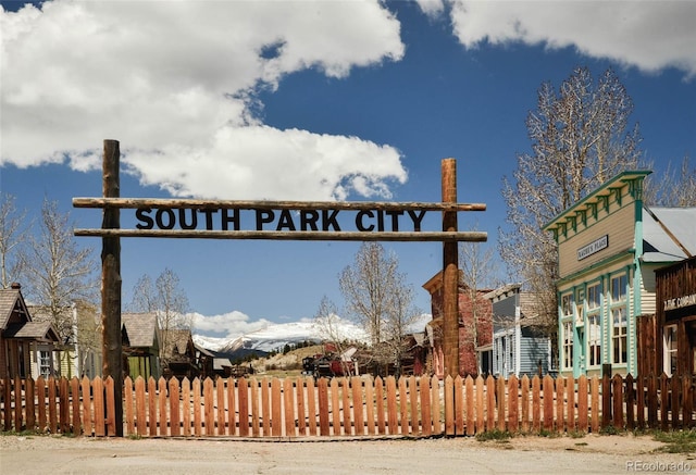 140 Eighth St, Fairplay, CO 80440 - community / neighborhood sign featuring fence