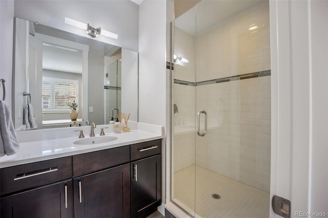 3690 W Byron Pl, Denver, CO 80211 - full bath with a shower stall and vanity