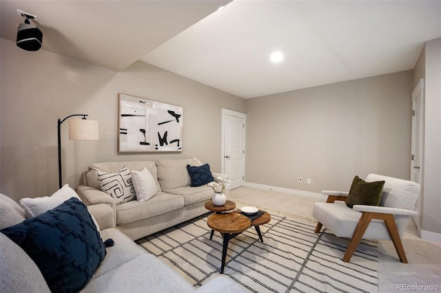 3690 W Byron Pl, Denver, CO 80211 - living area featuring light carpet and baseboards