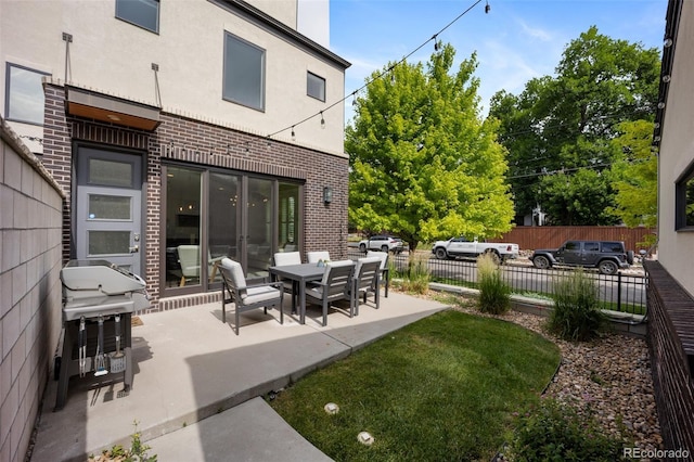 3690 W Byron Pl, Denver, CO 80211 - view of patio / terrace with grilling area