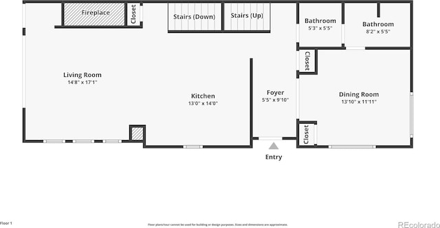 3690 W Byron Pl, Denver, CO 80211 - view of home floor plan
