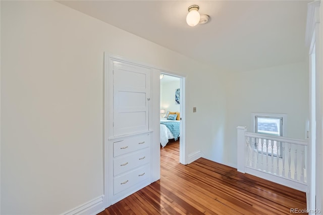 unfurnished bedroom featuring light wood-type flooring