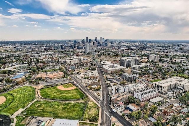 2854 Eliot St, Denver, CO 80211 - birds eye view of property with a view of city