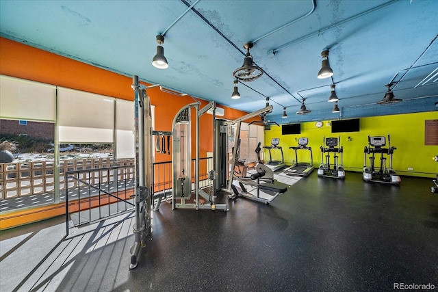 view of gym