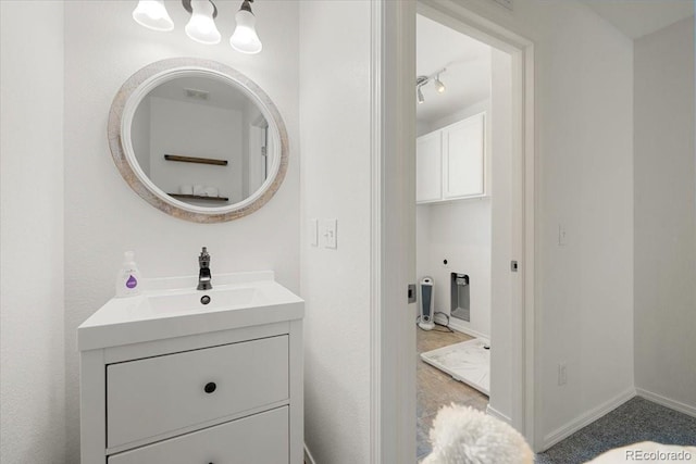 bathroom featuring vanity