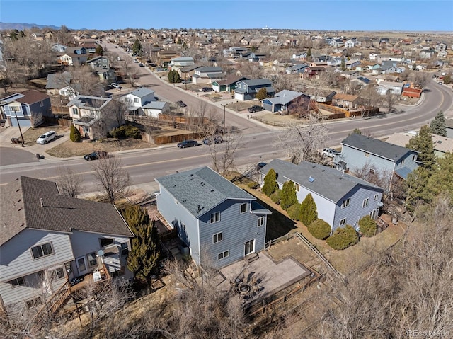 birds eye view of property featuring a residential view