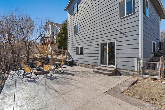 view of patio / terrace with entry steps