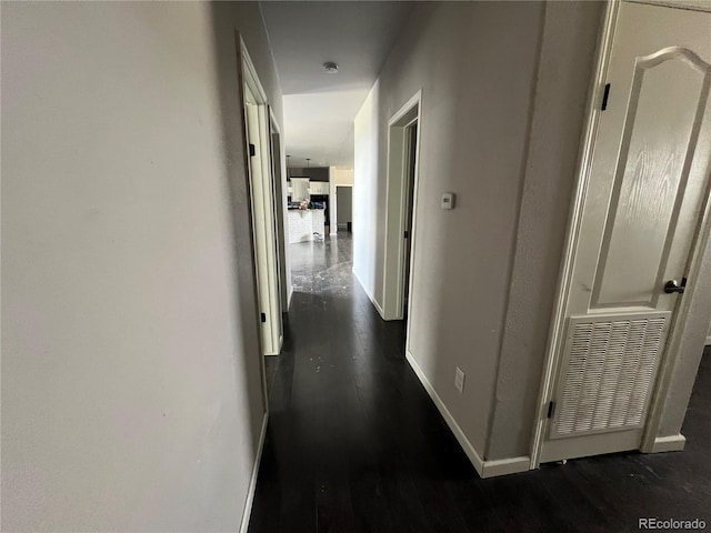 6100 Bluestem Unit 238, Frederick, CO 80530 - hallway with wood finished floors and baseboards