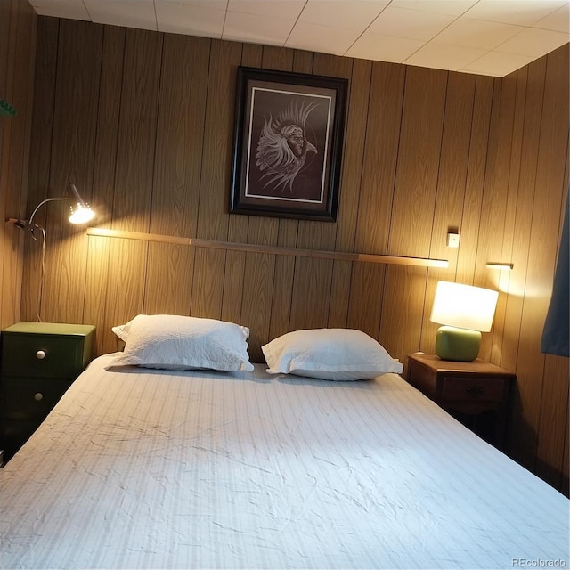 33 S Oak St, Alma, CO 80420 - bedroom with wooden walls