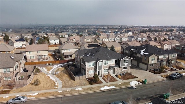 birds eye view of property featuring a residential view