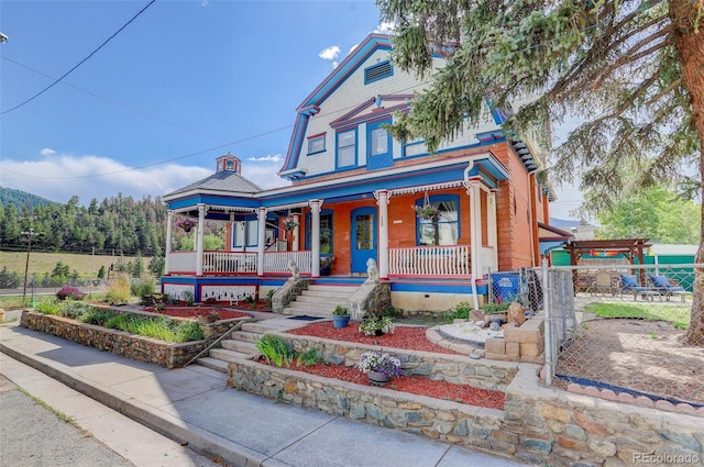 victorian house with covered porch