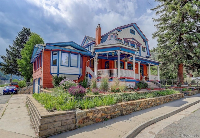 victorian house with covered porch