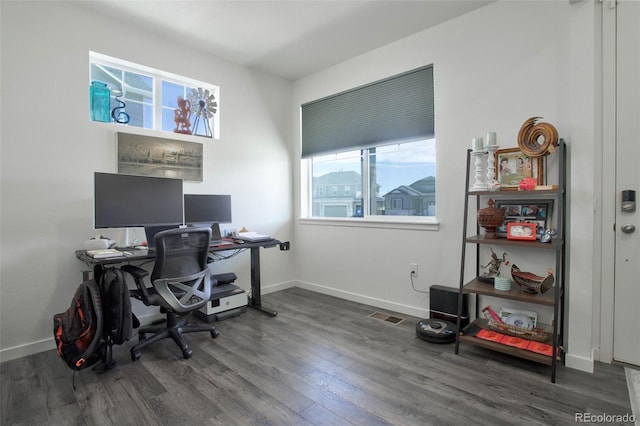 9 N Waterloo St, Aurora, CO 80018 - office area with wood finished floors and baseboards