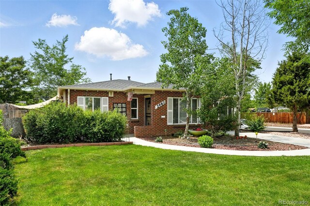 2461 Niagara St, Denver, CO 80207 - view of front of home featuring brick siding
