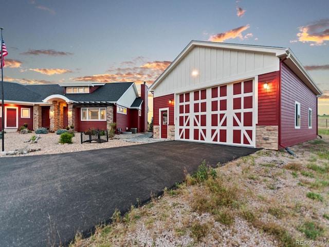 3124 Antelope Ridge Trl, Parker, CO 80138 - view of front facade with stone siding and board and batten siding