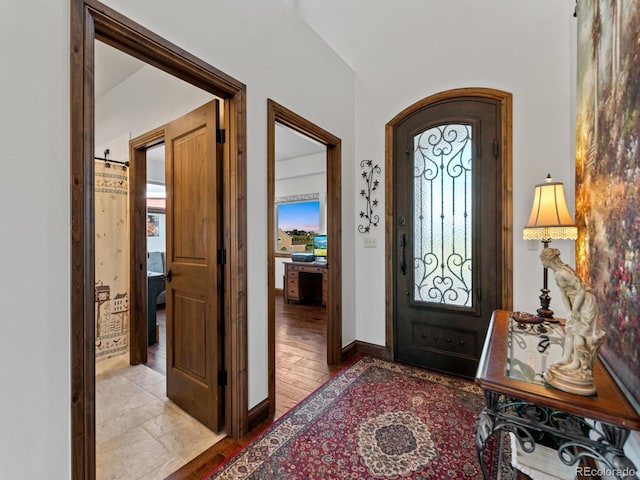 3124 Antelope Ridge Trl, Parker, CO 80138 - entryway with wood finished floors and baseboards