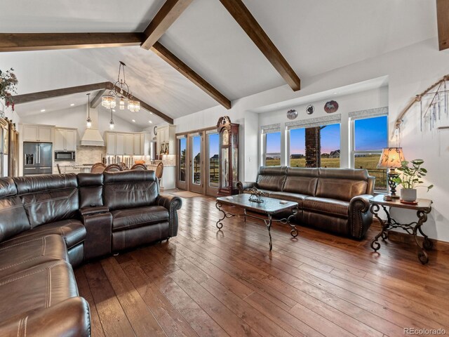 3124 Antelope Ridge Trl, Parker, CO 80138 - living room with hardwood / wood-style flooring