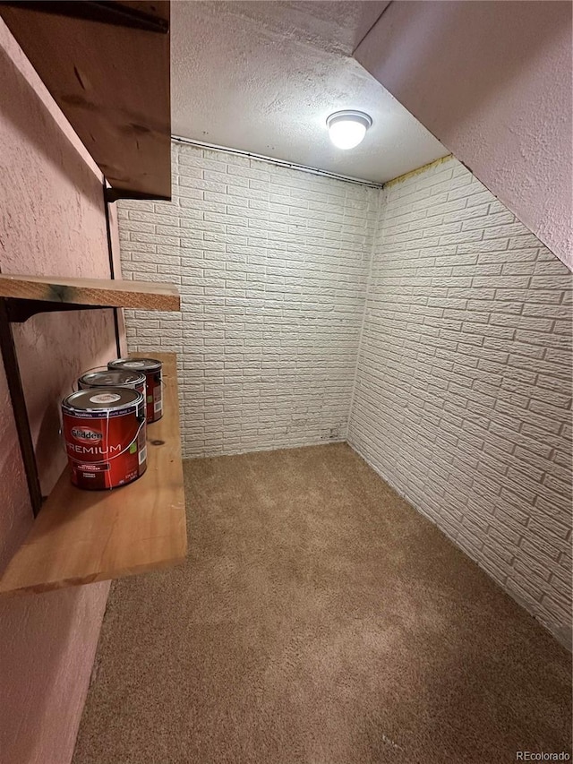 11623 E Virginia Dr, Aurora, CO 80012 - finished below grade area featuring carpet flooring and a textured ceiling