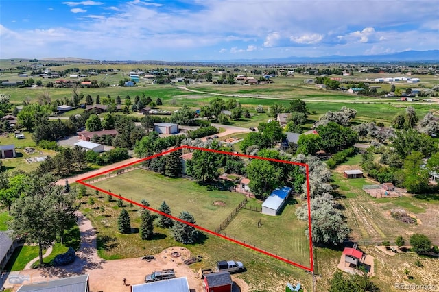 1813 Pikes Peak St, Erie, CO 80516 - aerial overview of property's location featuring property parcel outlined