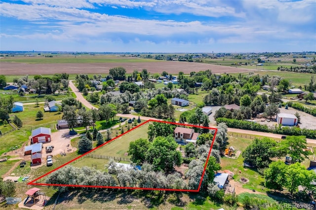 1813 Pikes Peak St, Erie, CO 80516 - overview of rural landscape featuring property parcel outlined