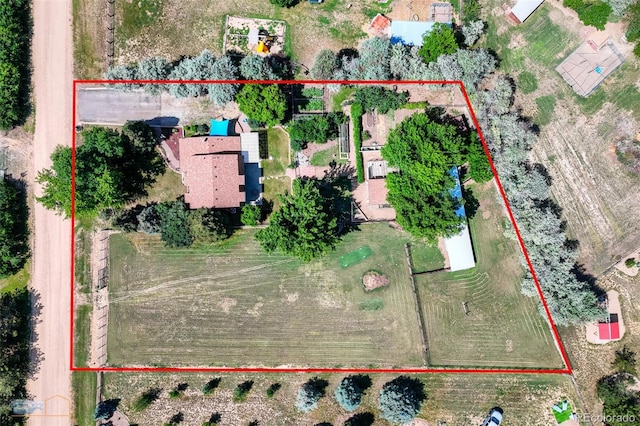 1813 Pikes Peak St, Erie, CO 80516 - aerial view of property's location featuring property boundaries highlighted