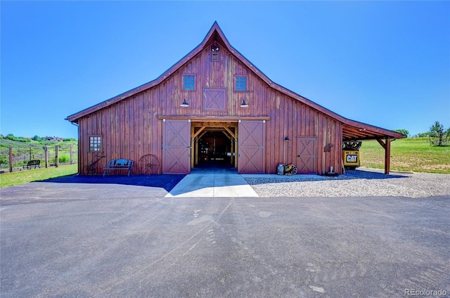 view of outbuilding