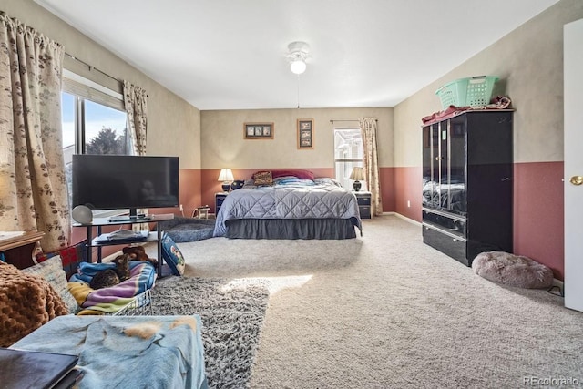 bedroom featuring carpet flooring