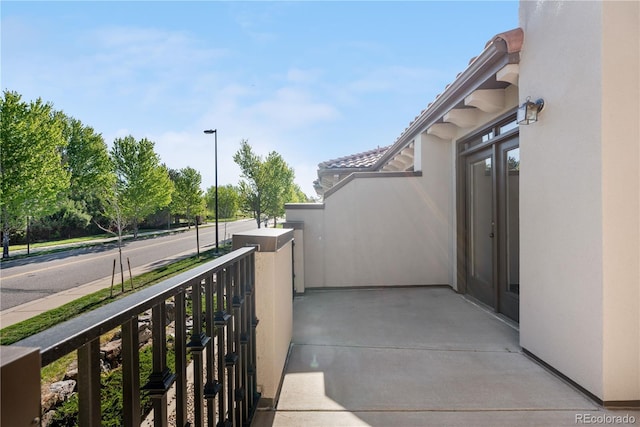 view of patio / terrace featuring a balcony