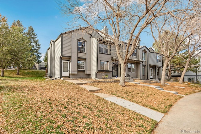 front of property with a front yard