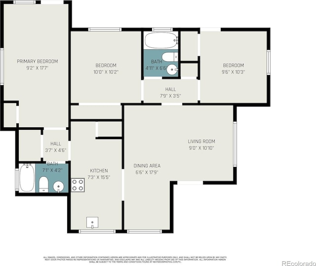 3640 N Saint Paul St, Denver, CO 80205 - view of property floor plan