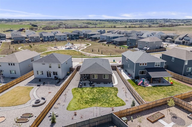 bird's eye view featuring a residential view