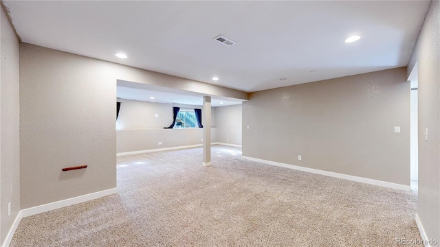 15926 Butterwort Cir, Parker, CO 80134 - below grade area with carpet and recessed lighting