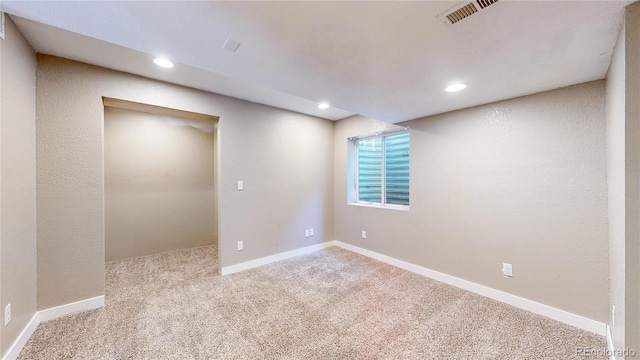 15926 Butterwort Cir, Parker, CO 80134 - below grade area featuring carpet floors and recessed lighting