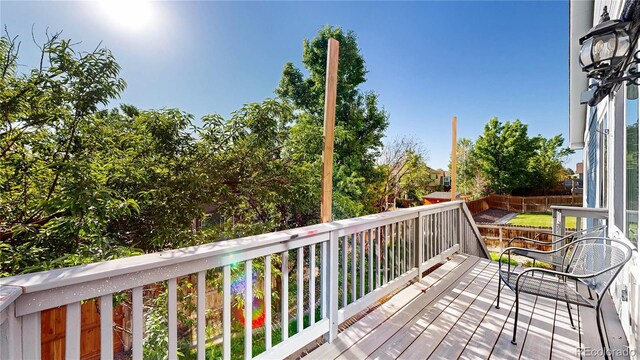 15926 Butterwort Cir, Parker, CO 80134 - view of wooden terrace