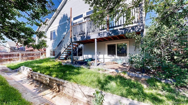 15926 Butterwort Cir, Parker, CO 80134 - back of house with a deck and stairs