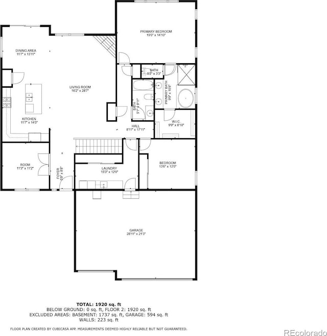 15414 Xenia Ct, Thornton, CO 80602 - view of home floor plan