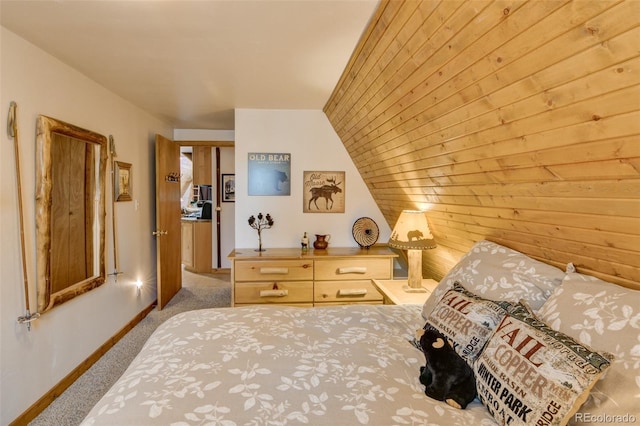 244 Lariat Loop, Hartsel, CO 80449 - bedroom featuring carpet floors and vaulted ceiling
