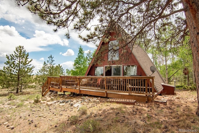 244 Lariat Loop, Hartsel, CO 80449 - back of house with a deck